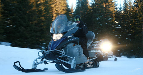 Randonnees scooter des neiges Haute-savoie 74